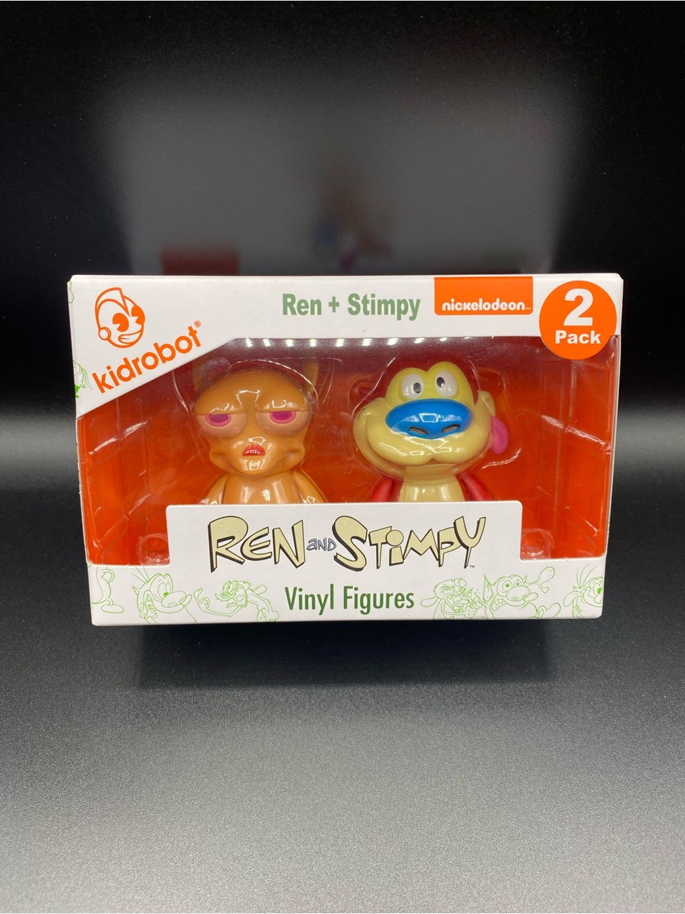 Nickelodeon Ren & Stimpy 3" Inch Vinyl Figures 2 Pack Kidrobot 2023 NEW/Sealed